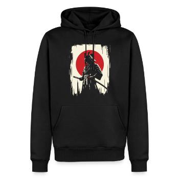 Samurai Ronin Schwertkampf Krieger Geschenk - Männer Premium Bio Hoodie - Schwarz - Vorne - Nico (187cm)