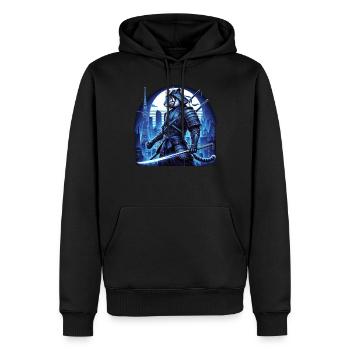 Samurai Ronin Schwertkampf Krieger Geschenk - Männer Premium Bio Hoodie - Schwarz - Vorne - Nico (187cm)
