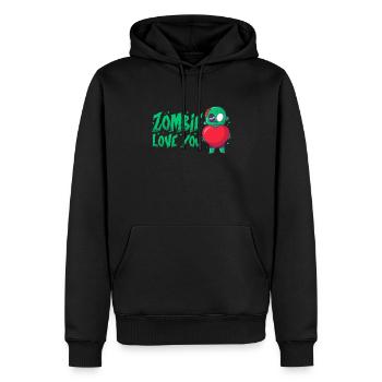 Zombie Zombie Chasseur de Zombie Apocalypse Cadeau - Sweat à capuche Premium bio Homme - noir - Devant - Nico (187cm)