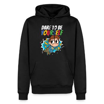 Autismus Awareness Day Autist Geschenk - Männer Premium Bio Hoodie - Schwarz - Vorne - Nico (187cm)