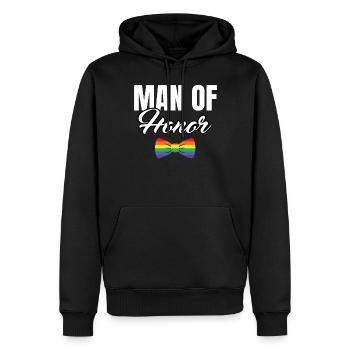 Enterrement de vie de jeune fille et de jeune fille - Sweat à capuche Premium bio Homme - noir - Devant - Nico (187cm)