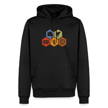 Board game - Men’s Premium Organic Hoodie - black - Front - Nico (187cm)