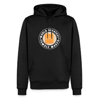 Tamale Cuisine mexicaine Tamale Lover - Sweat à capuche Premium bio Homme - noir - Devant - Nico (187cm)