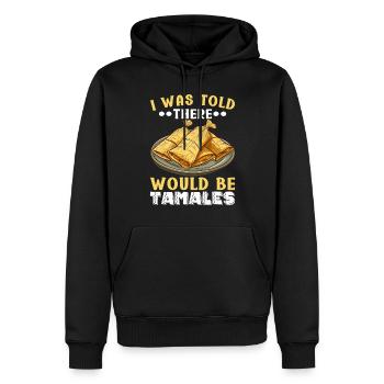 Tamale Cuisine mexicaine Tamale Lover - Sweat à capuche Premium bio Homme - noir - Devant - Nico (187cm)