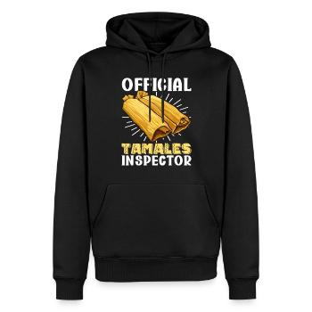 Tamale Cuisine mexicaine Tamale Lover - Sweat à capuche Premium bio Homme - noir - Devant - Nico (187cm)