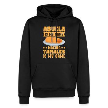 Tamale Cuisine mexicaine Tamale Lover - Sweat à capuche Premium bio Homme - noir - Devant - Nico (187cm)