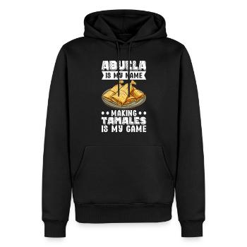 Tamale Cuisine mexicaine Tamale Lover - Sweat à capuche Premium bio Homme - noir - Devant - Nico (187cm)