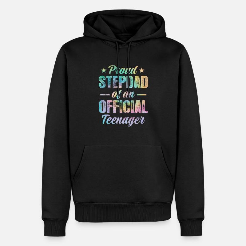 Adolescent - Sweat à capuche Premium bio Homme - noir