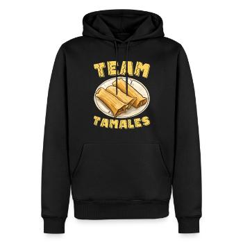 Tamale Cuisine mexicaine Tamale Lover - Sweat à capuche Premium bio Homme - noir - Devant - Nico (187cm)
