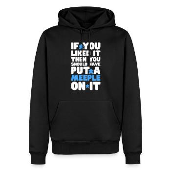 Jeux de société Jeux de société Jeux de soirée Jeux Cadeau - Sweat à capuche Premium bio Homme - noir - Devant - Nico (187cm)