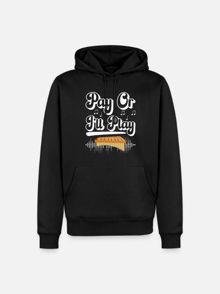 Vibraphon, vibraphonist - Men’s Premium Organic Hoodie - black