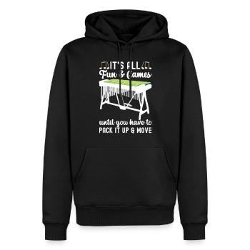 Vibraphon Vibraphonist - Männer Premium Bio Hoodie - Schwarz - Vorne - Nico (187cm)