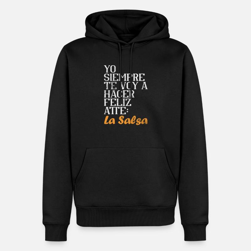 Salsa - Männer Premium Bio Hoodie - Schwarz