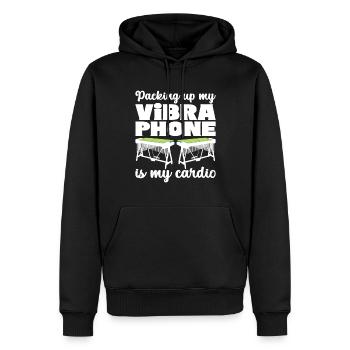 Vibraphon Vibraphonist - Männer Premium Bio Hoodie - Schwarz - Vorne - Nico (187cm)
