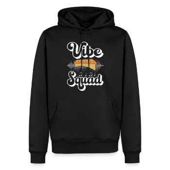 Vibraphon, vibraphoniste - Sweat à capuche Premium bio Homme - noir - Devant - Nico (187cm)