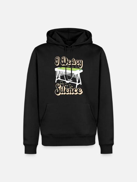 Vibraphon, vibraphoniste - Sweat à capuche Premium bio Homme - noir