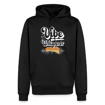 Vibraphon, vibraphoniste - Sweat à capuche Premium bio Homme - noir - Devant - Nico (187cm)