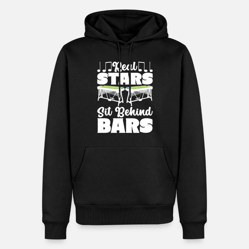 Vibraphon, vibraphonist - Men’s Premium Organic Hoodie - black