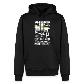 Vibraphon, vibraphoniste - Sweat à capuche Premium bio Homme - noir - Devant - Nico (187cm)