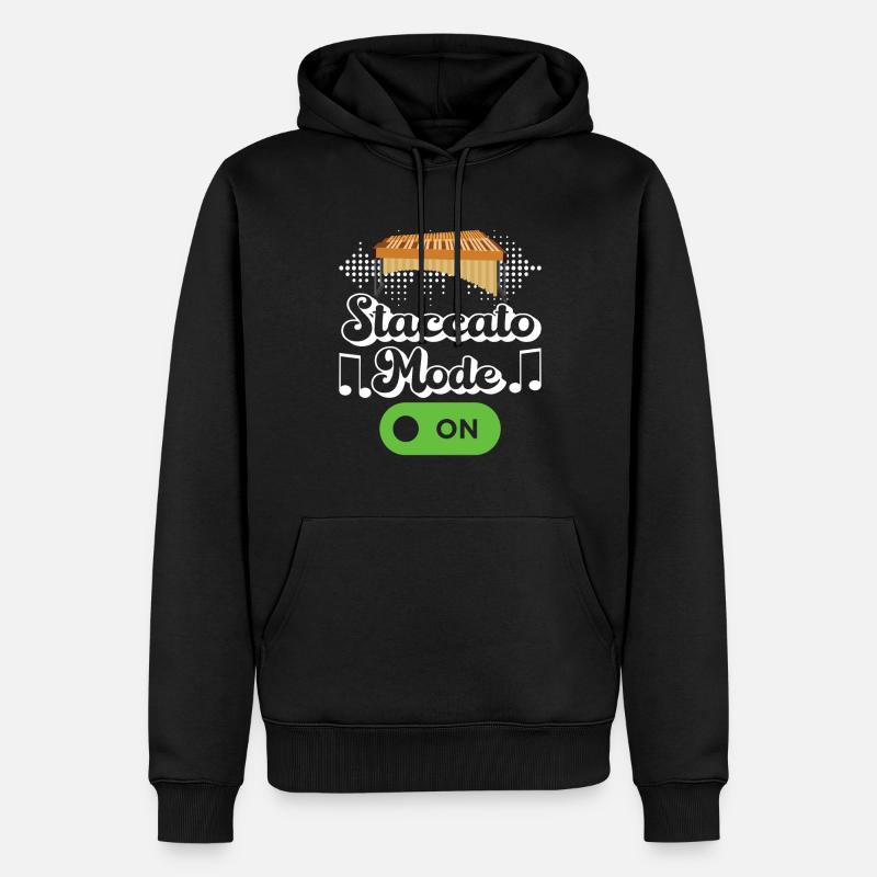 Vibraphon, vibraphonist - Men’s Premium Organic Hoodie - black