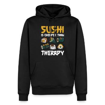Sushi Essen Japan Nigiri Geschenk - Männer Premium Bio Hoodie - Schwarz - Vorne - Nico (187cm)