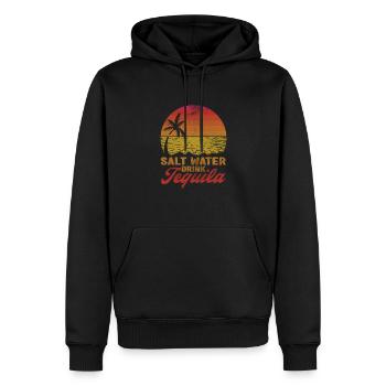 Tequila - Männer Premium Bio Hoodie - Schwarz - Vorne - Nico (187cm)
