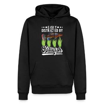 Killifish Quarium Fish - Men’s Premium Organic Hoodie - black - Front - Nico (187cm)