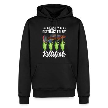 Killifish Quarium Fish - Men’s Premium Organic Hoodie - black - Front - Nico (187cm)