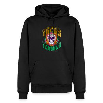 Tequila Sunrise Saufen Party Mexiko Geschenk - Männer Premium Bio Hoodie - Schwarz - Vorne - Nico (187cm)