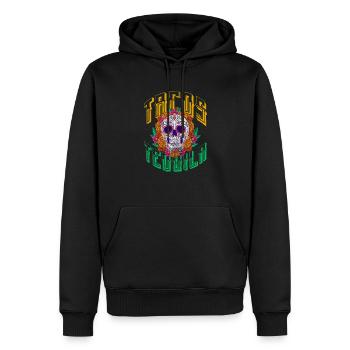 Tequila - Männer Premium Bio Hoodie - Schwarz - Vorne - Nico (187cm)