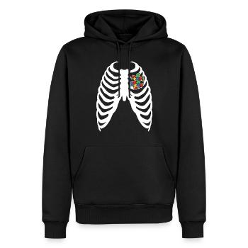 Journée de sensibilisation à l’autisme Cadeau autiste - Sweat à capuche Premium bio Homme - noir - Devant - Nico (187cm)