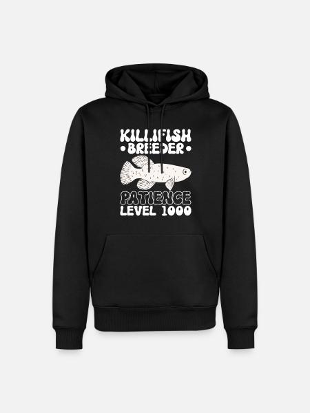 Killifish Quarium Fish - Men’s Premium Organic Hoodie - black