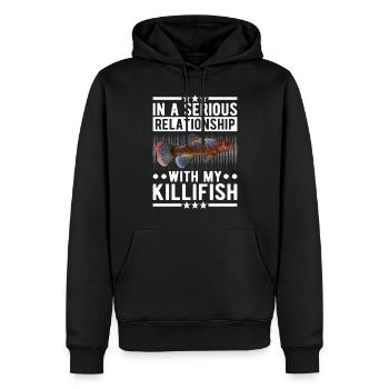 Killifish Quarium Fish - Men’s Premium Organic Hoodie - black - Front - Nico (187cm)