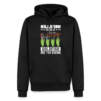 Killifish Quarium Fish - Men’s Premium Organic Hoodie - black - Front - Nico (187cm)