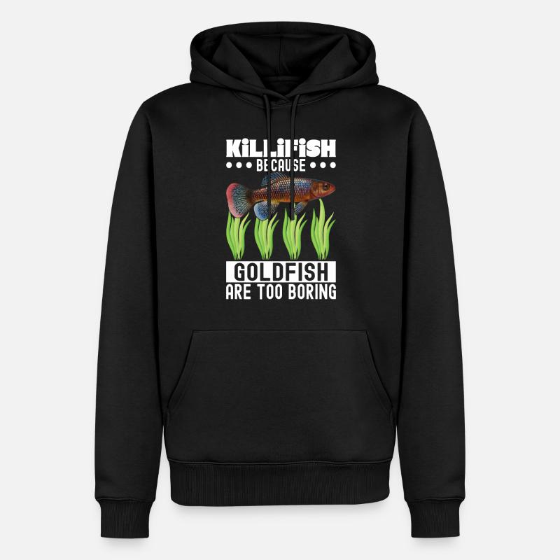 Killifish Quarium Fish - Sweat à capuche Premium bio Homme - noir