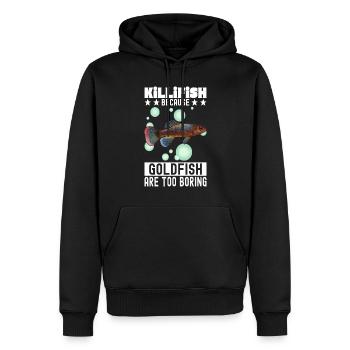 Killifish Quarium Fish - Men’s Premium Organic Hoodie - black - Front - Nico (187cm)