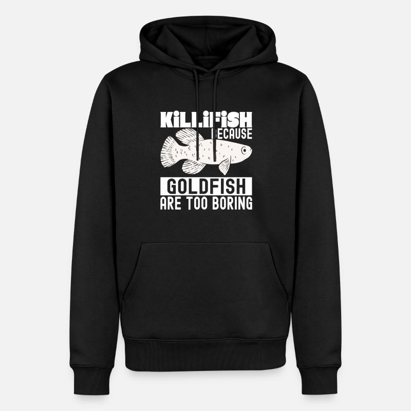 Killifish Quarium Fish - Sweat à capuche Premium bio Homme - noir