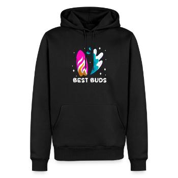 Wakeboard Wakeboarder Wakeboard Cadeau - Sweat à capuche Premium bio Homme - noir - Devant - Nico (187cm)