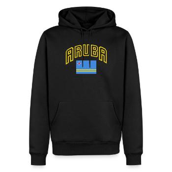 Aruba Karibik Sommer Meer Strand Geschenk - Männer Premium Bio Hoodie - Schwarz - Vorne - Nico (187cm)