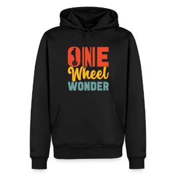 EUC Monowheel - Men’s Premium Organic Hoodie - black - Front - Nico (187cm)