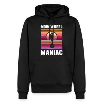 EUC Monowheel - Männer Premium Bio Hoodie - Schwarz - Vorne - Nico (187cm)