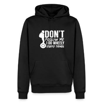 EUC Monowheel - Men’s Premium Organic Hoodie - black - Front - Nico (187cm)