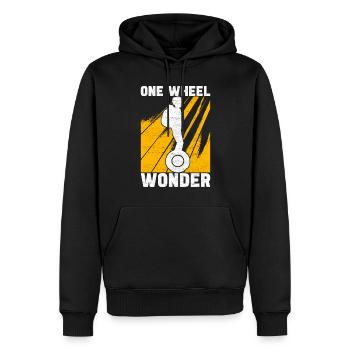 EUC Monowheel - Männer Premium Bio Hoodie - Schwarz - Vorne - Nico (187cm)