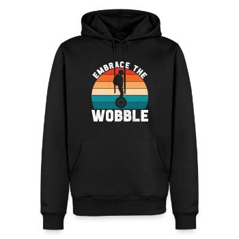 EUC Monowheel - Men’s Premium Organic Hoodie - black - Front - Nico (187cm)
