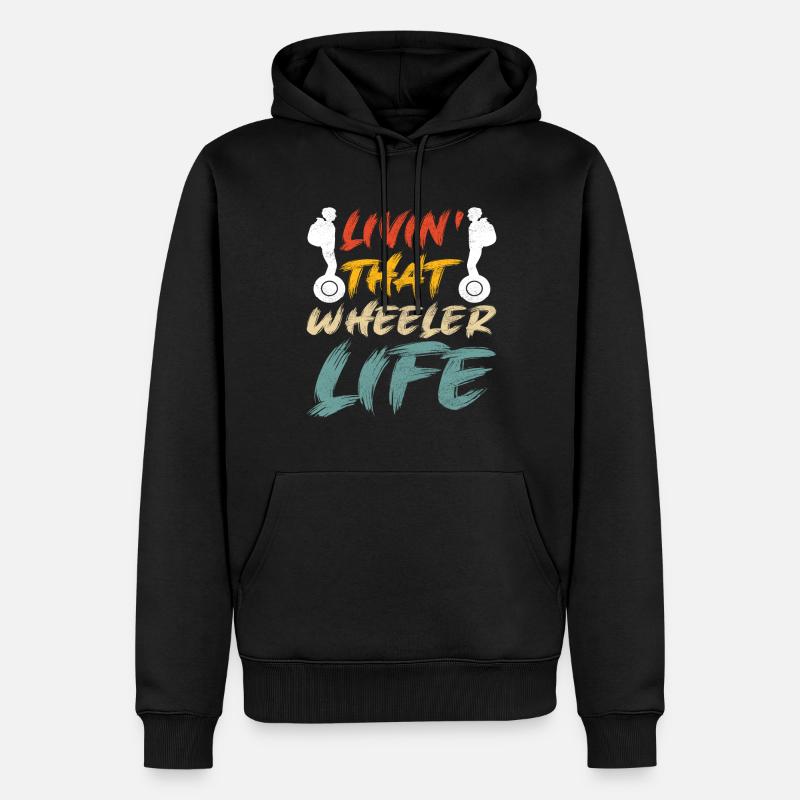 EUC Monoroue - Sweat à capuche Premium bio Homme - noir