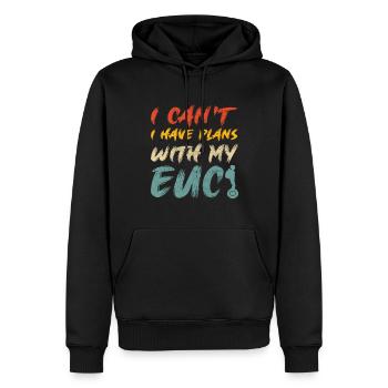 EUC Monowheel - Men’s Premium Organic Hoodie - black - Front - Nico (187cm)