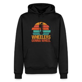 EUC Monowheel - Men’s Premium Organic Hoodie - black - Front - Nico (187cm)