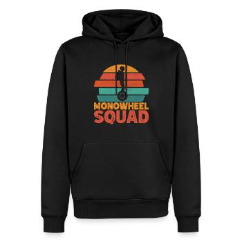 EUC Monoroue - Sweat à capuche Premium bio Homme - noir - Devant - Nico (187cm)
