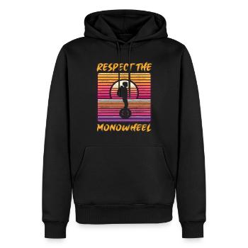 EUC Monowheel - Men’s Premium Organic Hoodie - black - Front - Nico (187cm)
