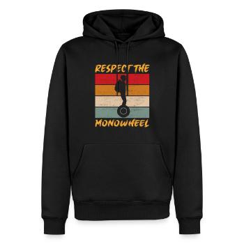EUC Monowheel - Men’s Premium Organic Hoodie - black - Front - Nico (187cm)